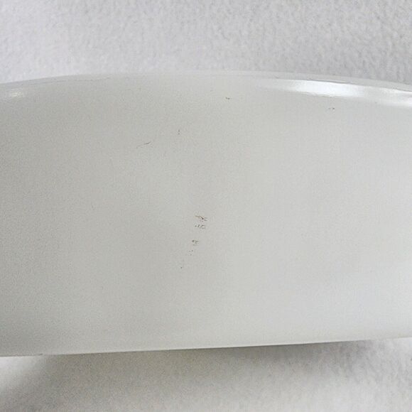 Rare Glasbake Vintage Snowflake separated milk glass Dish White - Picture 10 of 12